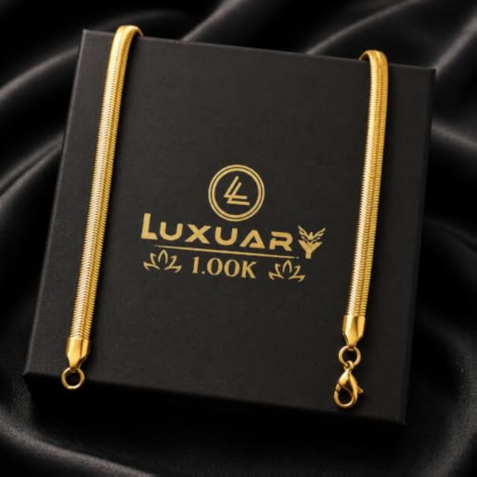 6mm Gold Cobra Chain Necklace for Men & Women